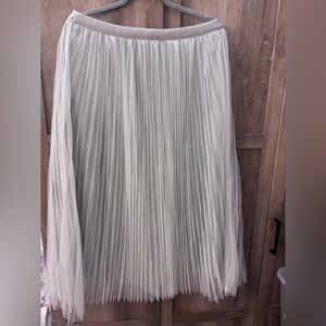 Ultra Pink Shimmering Silver A-Line Skirt